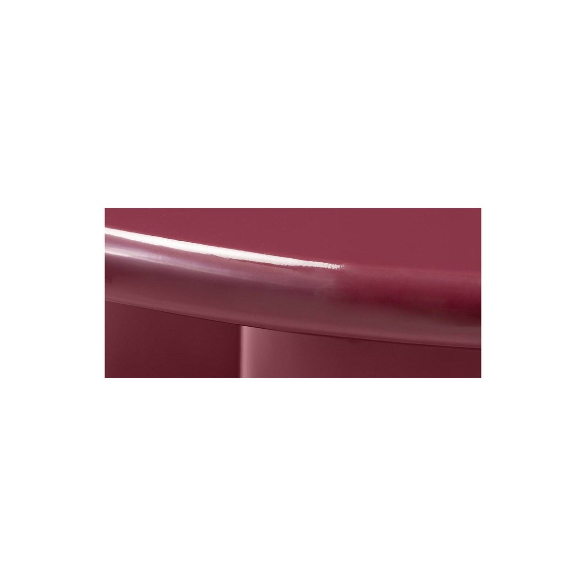 Table basse ronde, BURGUN bordeaux brillant, RECOLLECTION