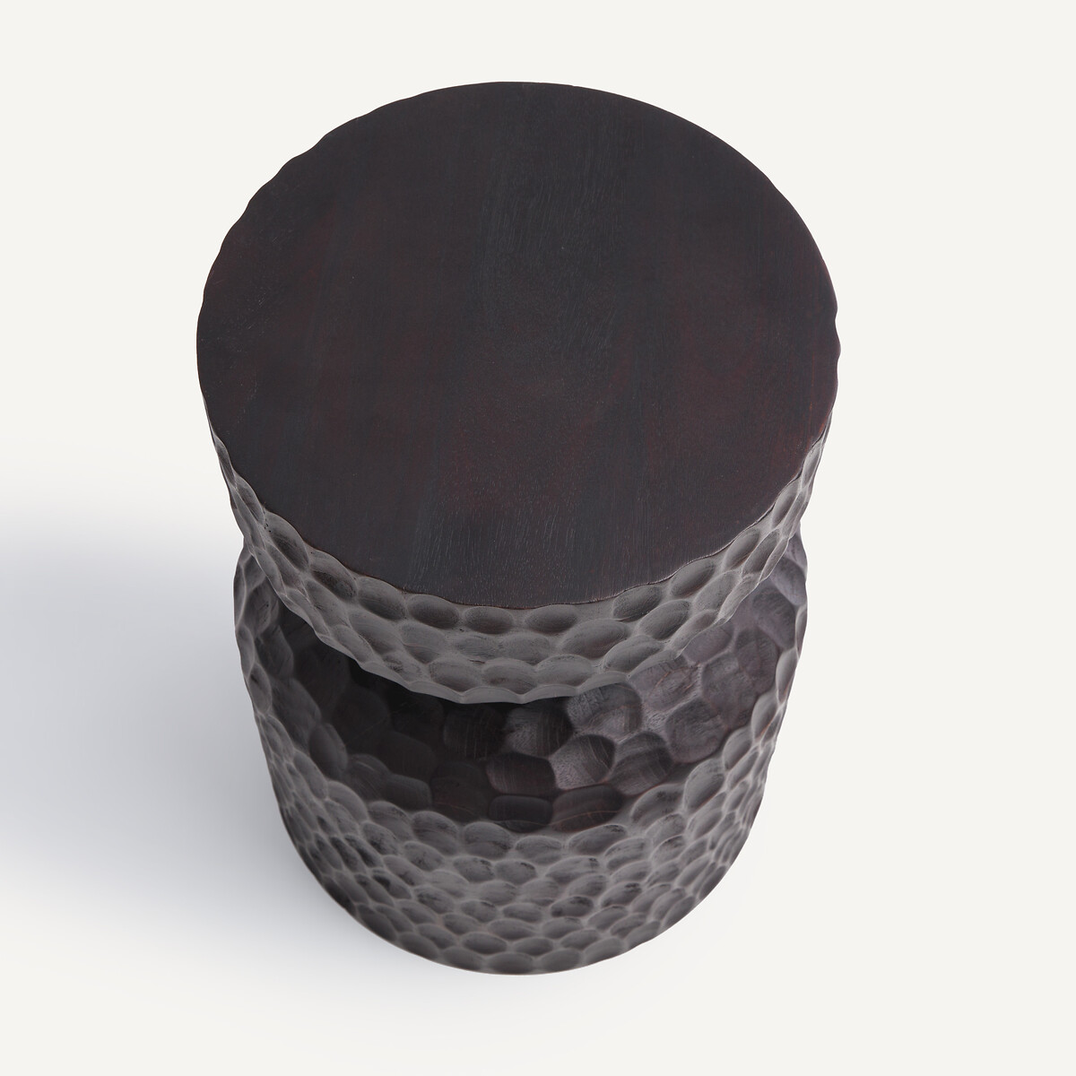 Mesa auxiliar de acacia teñida, Rael café tostado, AM.PM