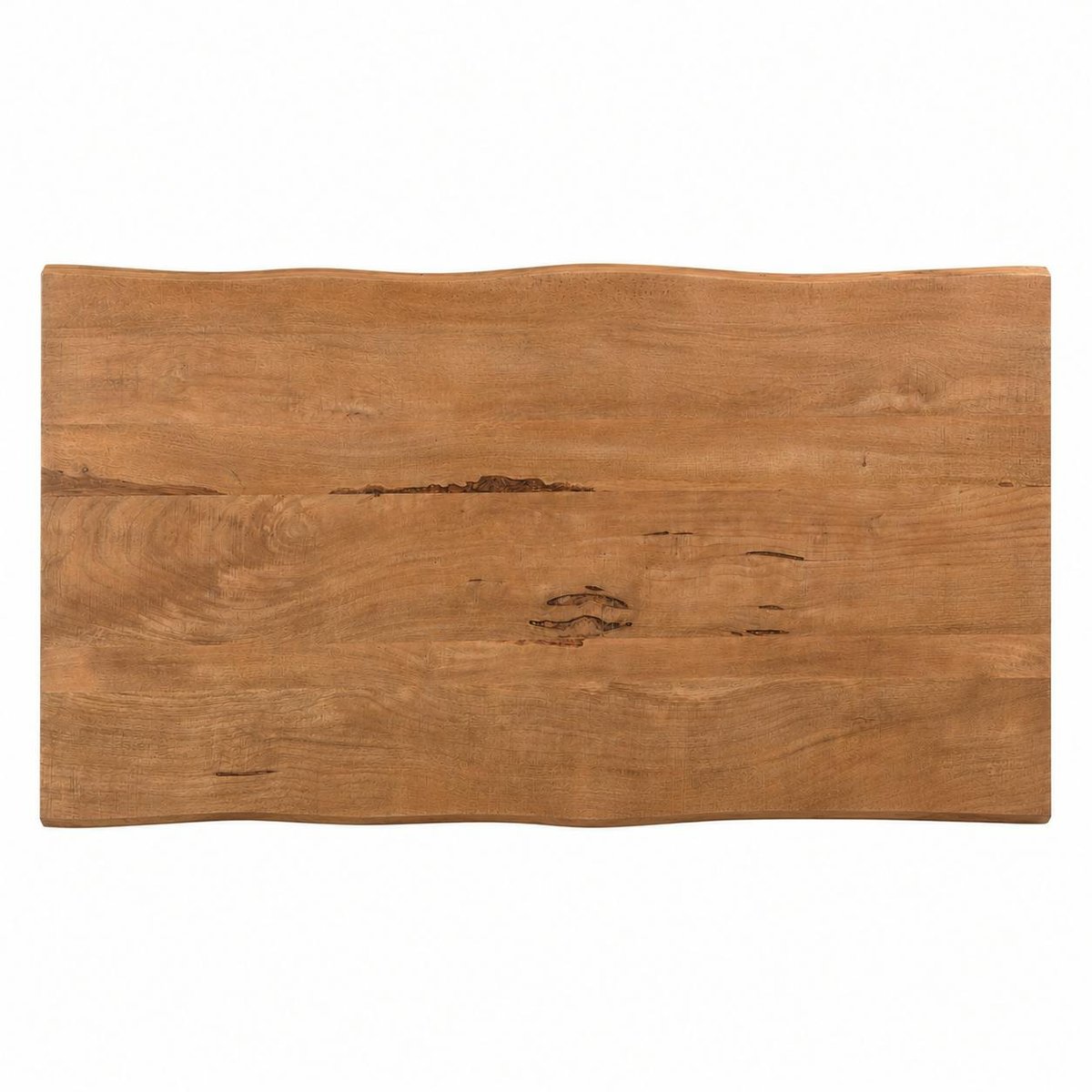 Table à manger bois pied central bords naturels 240 cm KARGO bois naturel, PIER IMPORT
