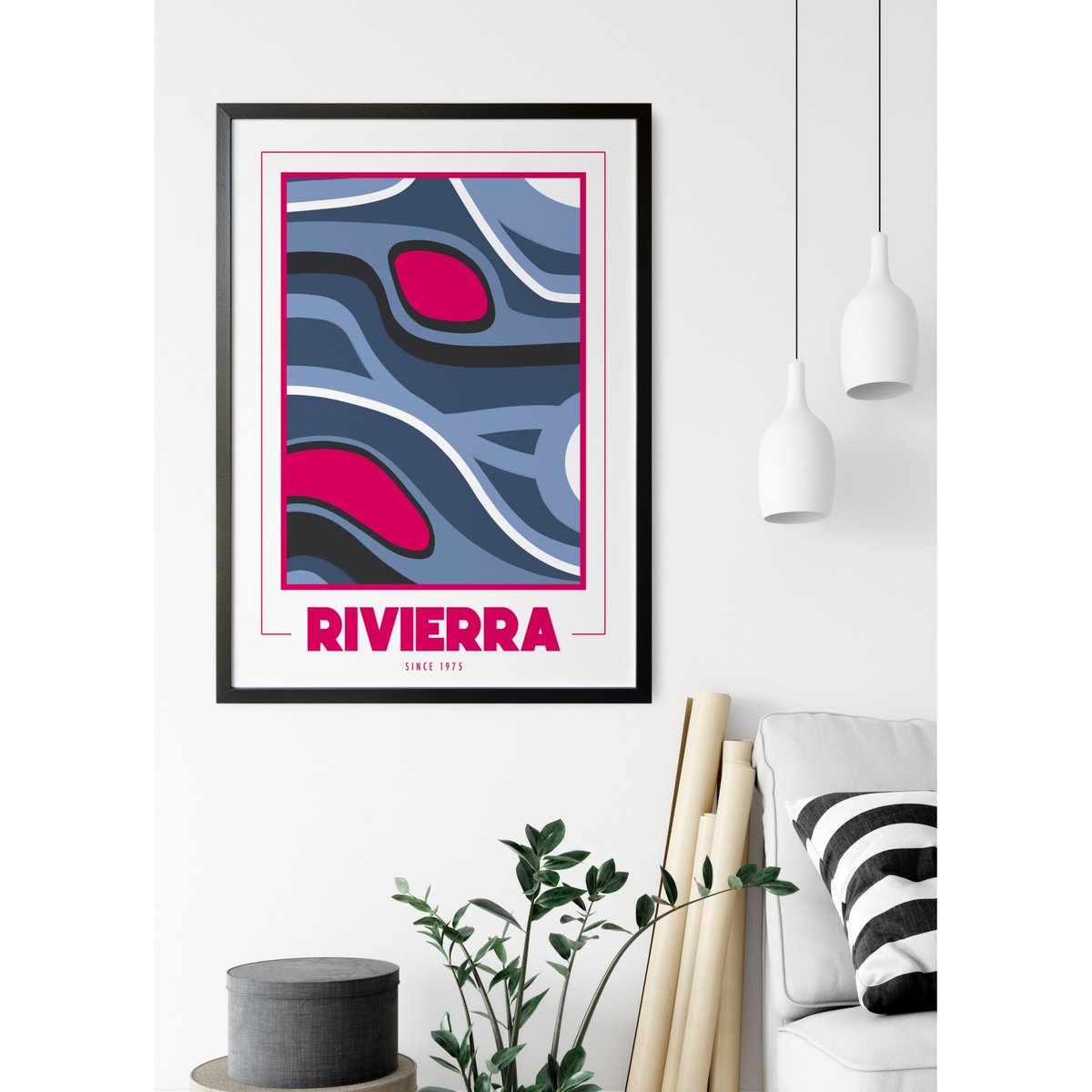 Affiche Rivierra blanc, L'AFFICHERIE