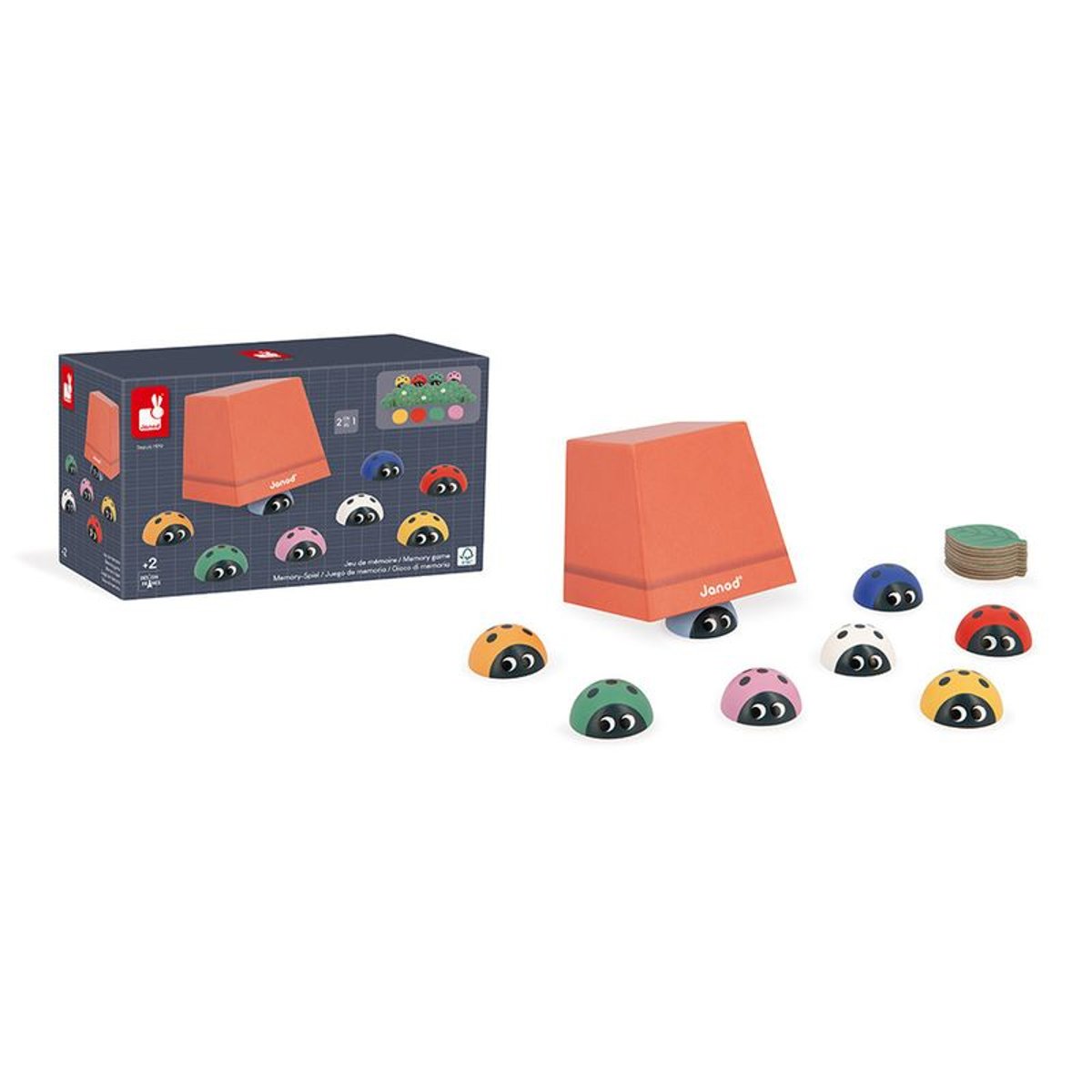Jeu De Mémoime Coccinelles, Apprendre Les Couleurs couleur unique, JANOD