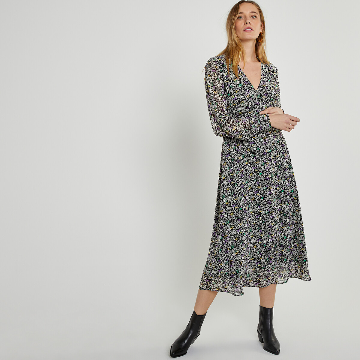 Signatures Doriane Western Boots in Leather black, LA REDOUTE COLLECTIONS