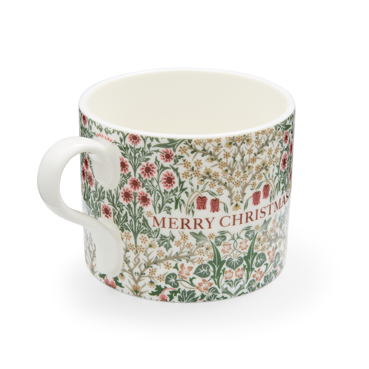 Set of 2 Merry Christmas Bluebell Red & Blackthorn Mugs multi-coloured, MORRIS & CO.