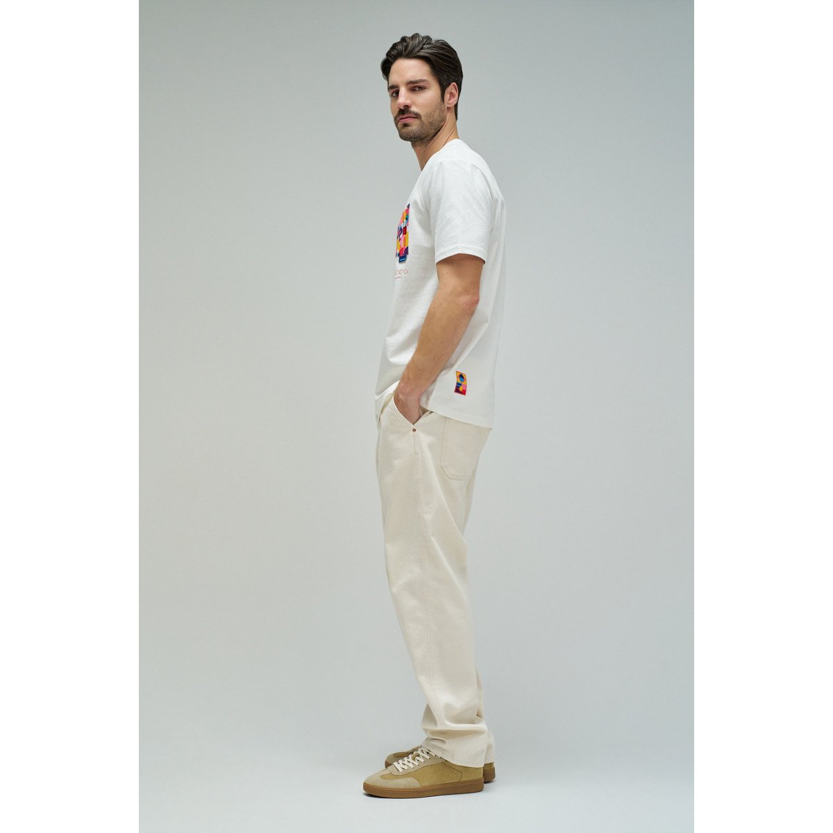 T-SHIRT AKA CORLEONE beige, SALSA JEANS