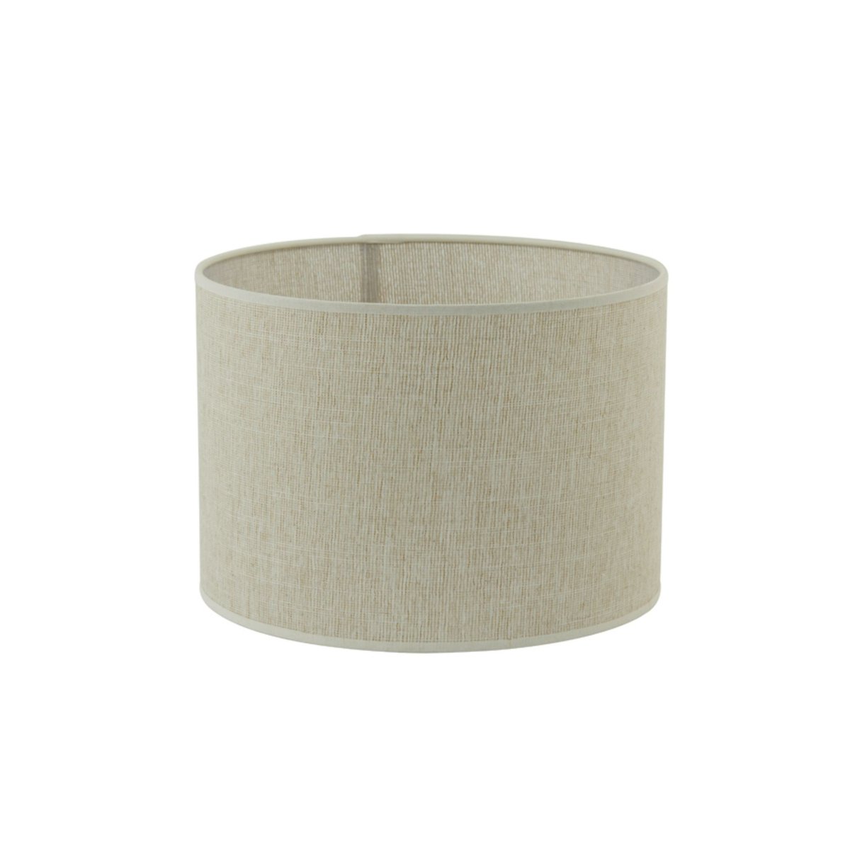Abat-Jour Textiles BRESKA blanc nacré, LIGHT & LIVING 