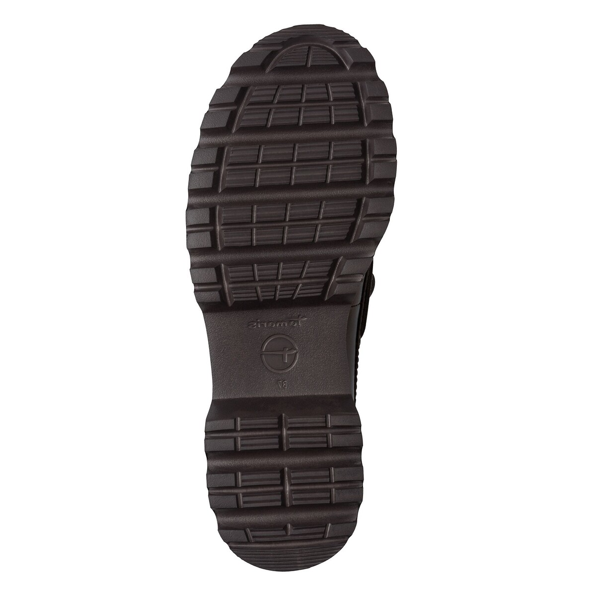 Chaussures bateau en cuir marron foncé, TAMARIS