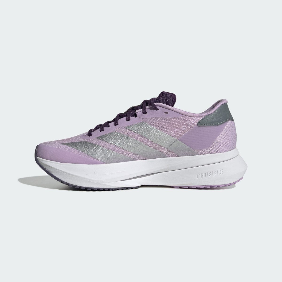 Chaussure Adizero Sl2 powder plum / silver metallic / solar yellow, adidas Performance