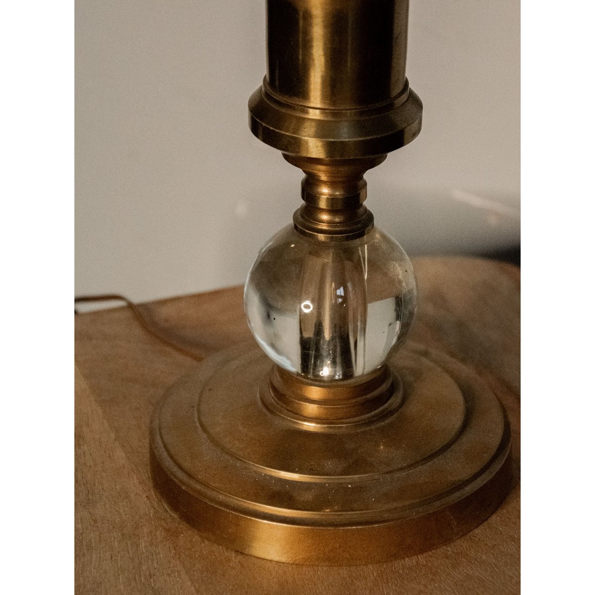 Lampe à poser en métal doré Julia N°604 - Bon état doré, DEBONGOUT