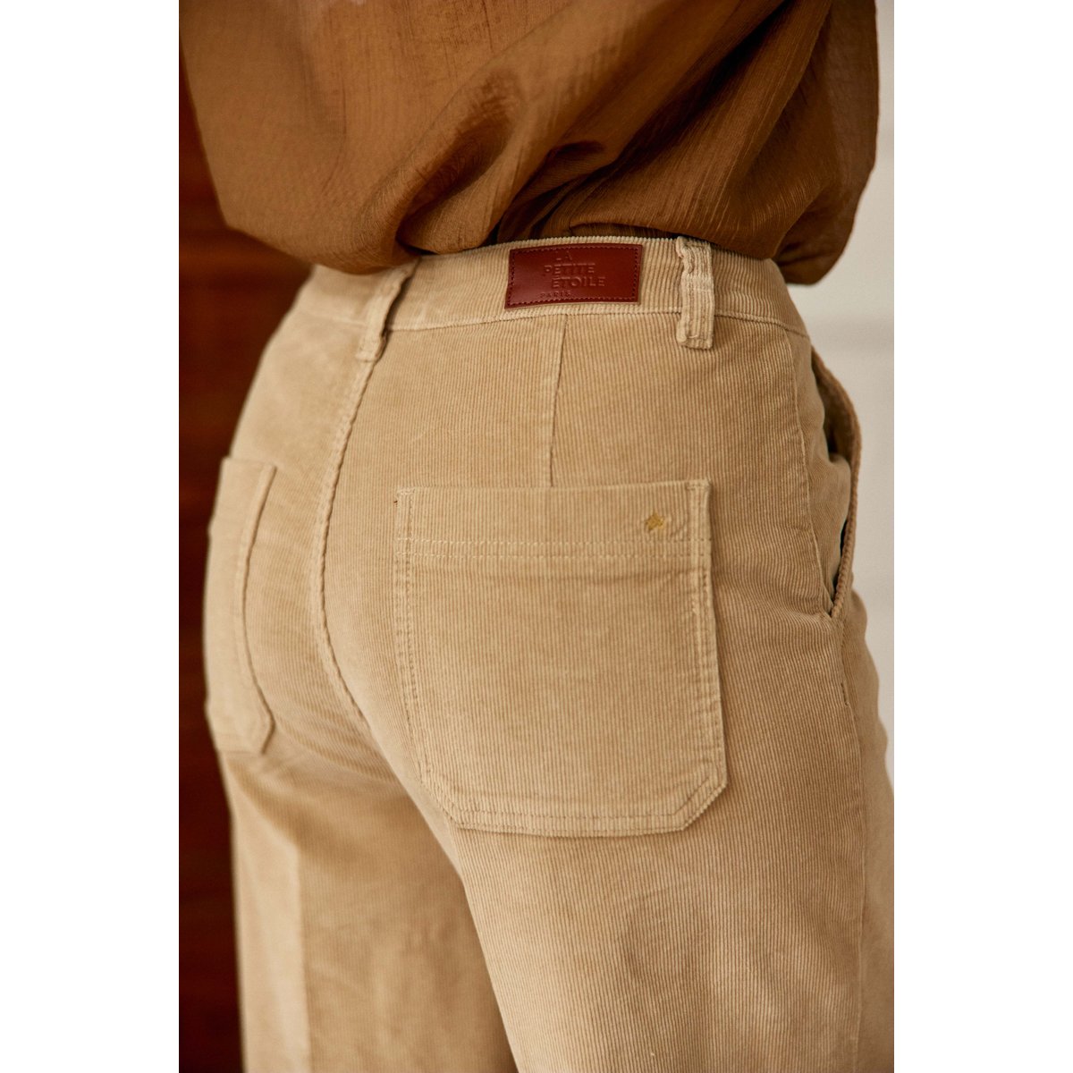 Pantalon droite uni PETRONA 13-beige, LA PETITE ETOILE