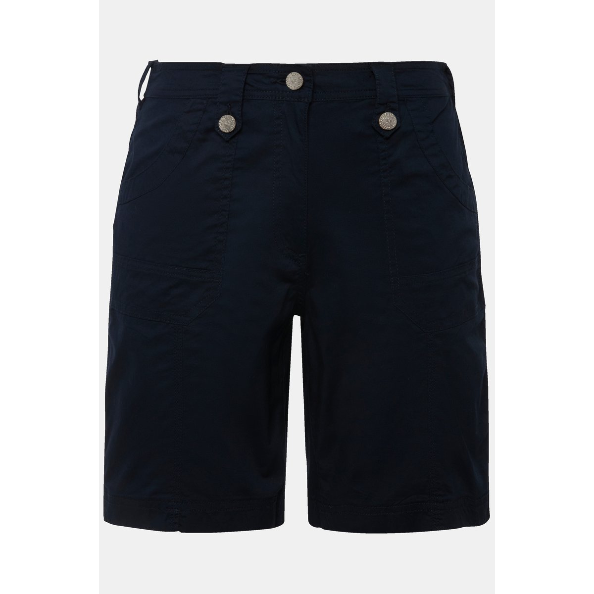 Bermuda cargo 4 poches. Taille confortable marine, ULLA POPKEN