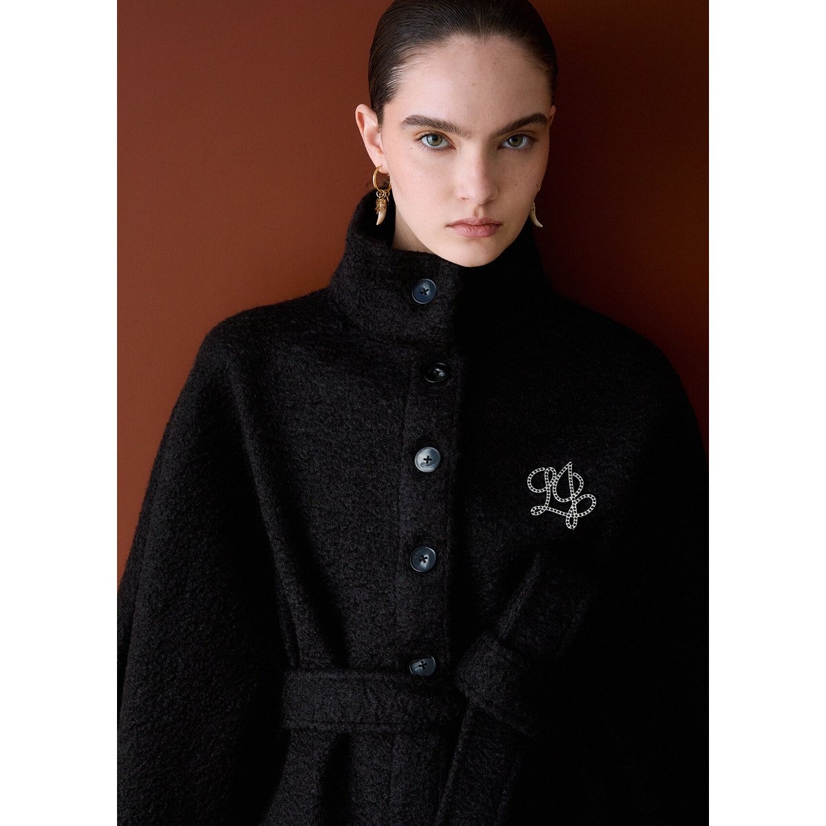 Poncho avec ceinture noir, LIU JO