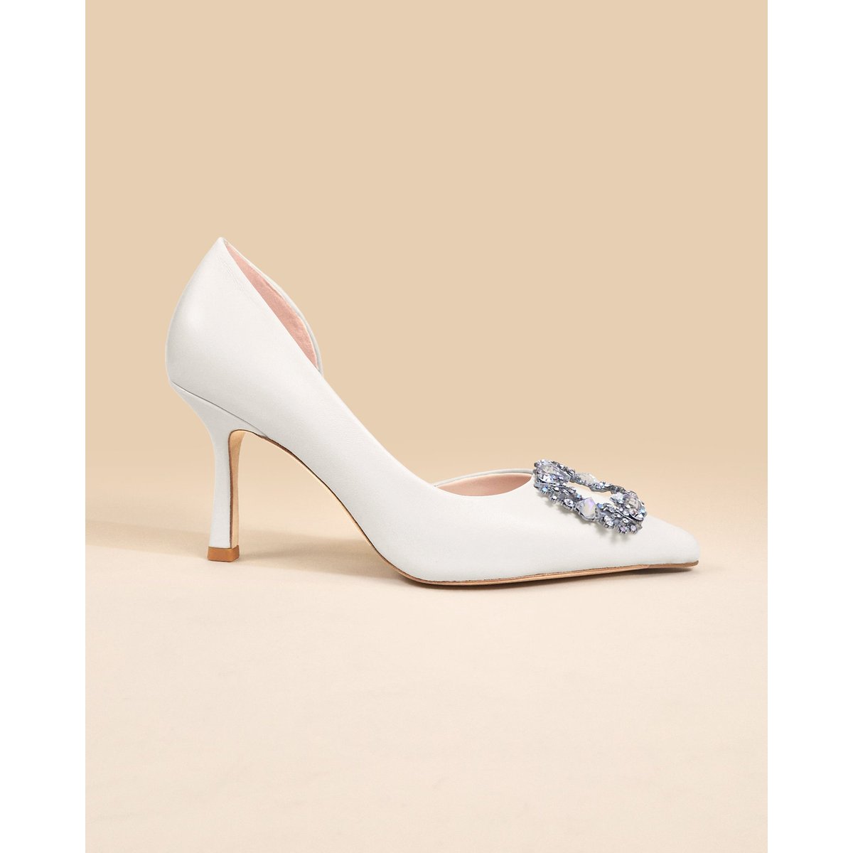 Escarpins à strass ASTORIA blanc, MI MAI