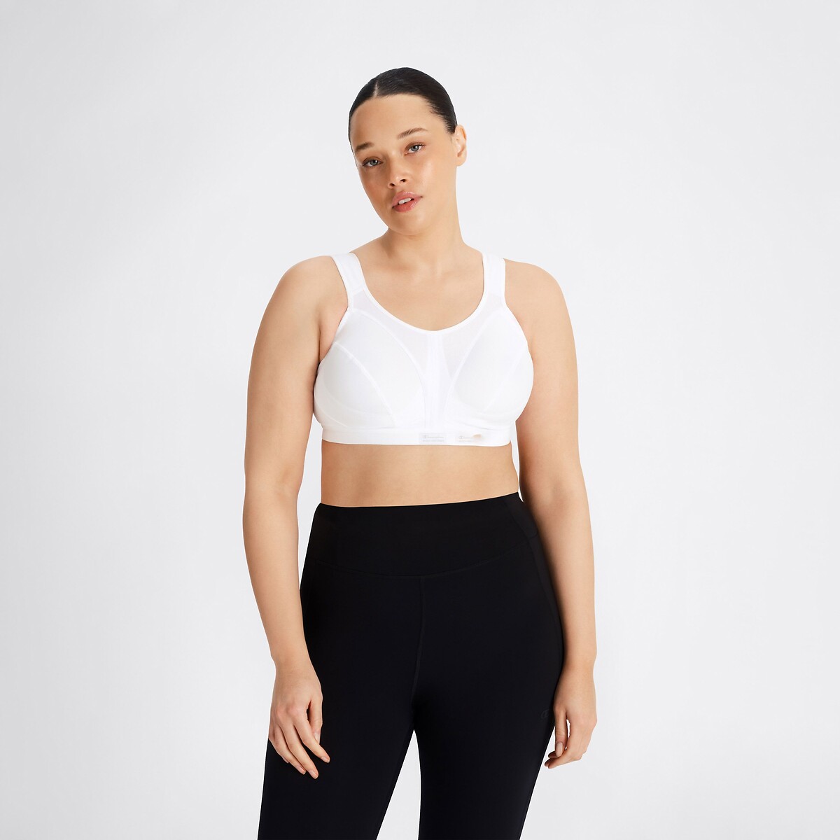 Brassière sport Active D+ Classic maintien extrême blanc, CHAMPION SHOCK ABSORBER