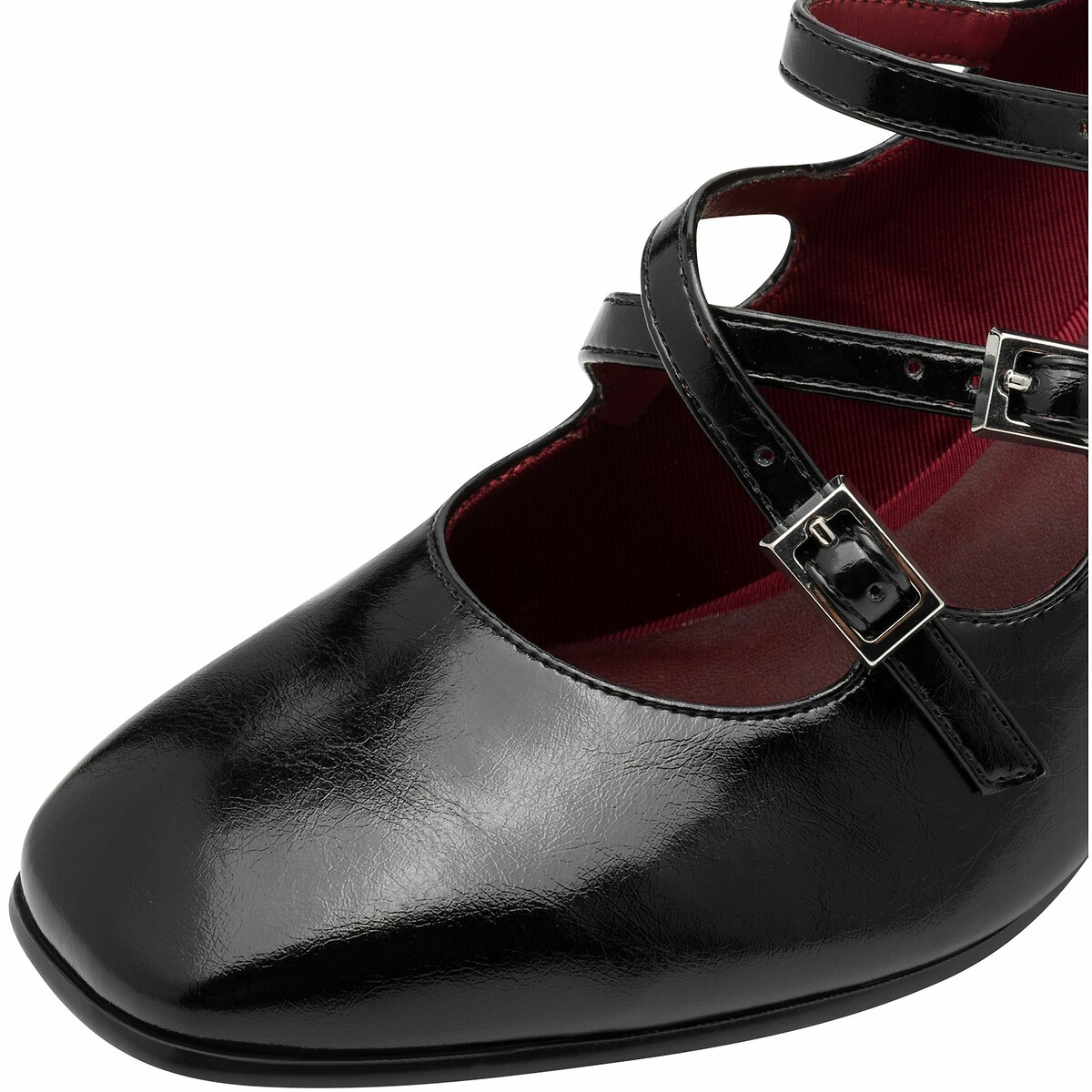 Mary Janes with Buckles and Heel black, TAMARIS