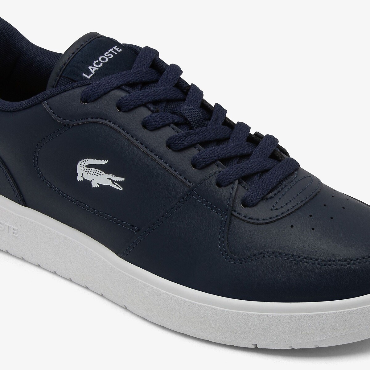 Sneakers Court Ace homme en cuir bleu-092, LACOSTE