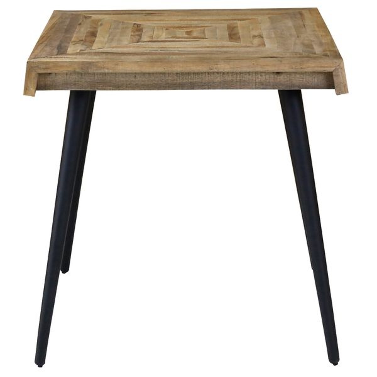 Table repas teck recyclé 200cm naturel foncé, ZAGO