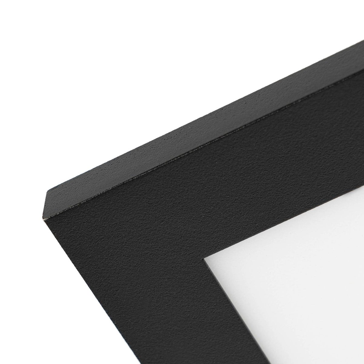 Plafonnier moderneLED, Lamin noir, blanc, LINDBY
