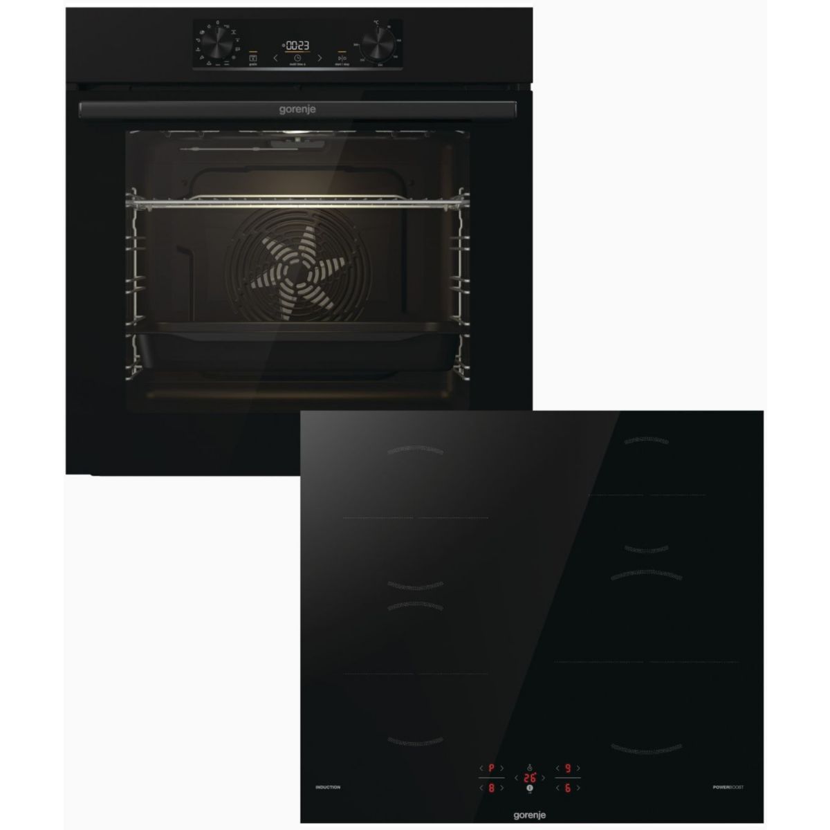 Four encastrable BOP6737E02BK + Table Induction GI601FMC couleur unique, GORENJE