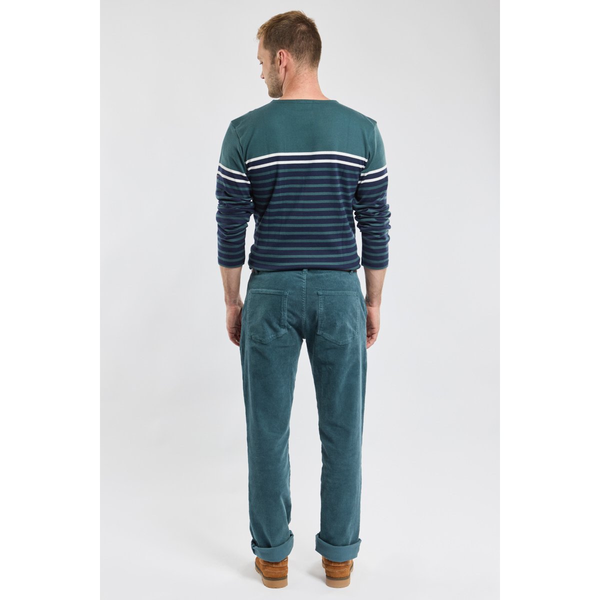 Pantalon chino velours - coton dark storm, ARMOR-LUX