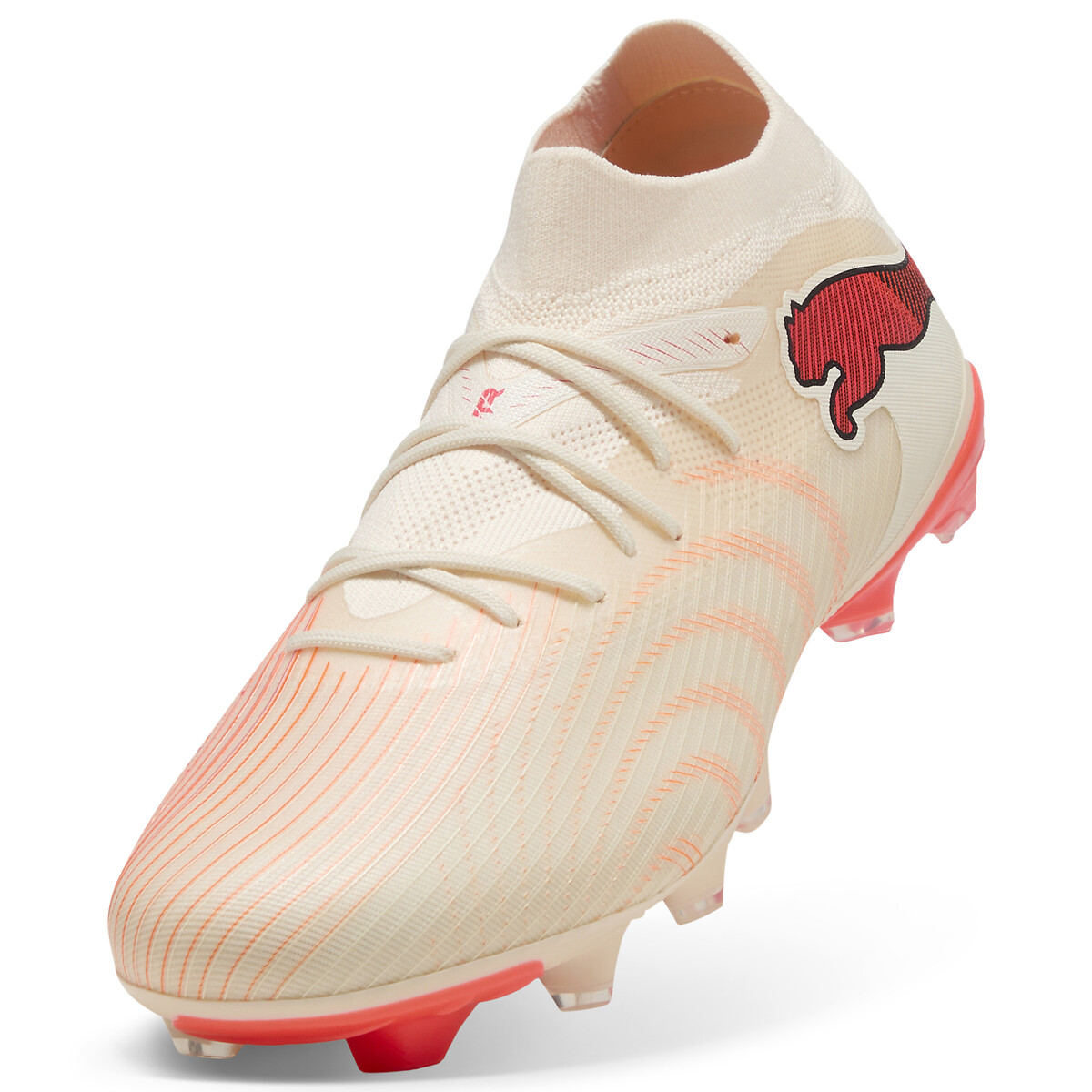 Crampons FUTURE 9 MATCH FG/AG beige/rouge, PUMA