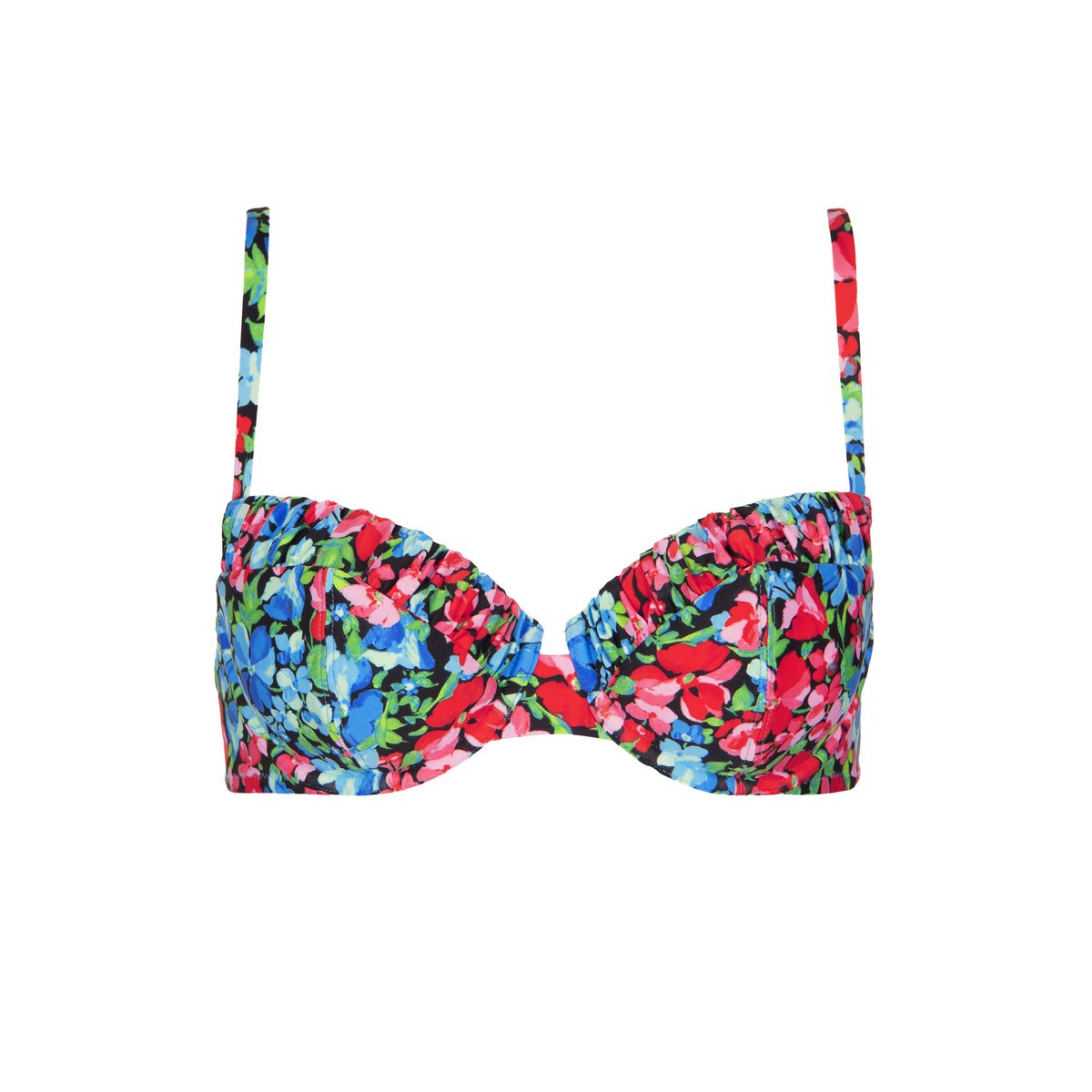 Haut maillot de bain armaturé multipositions Napoli bleu, LISCA