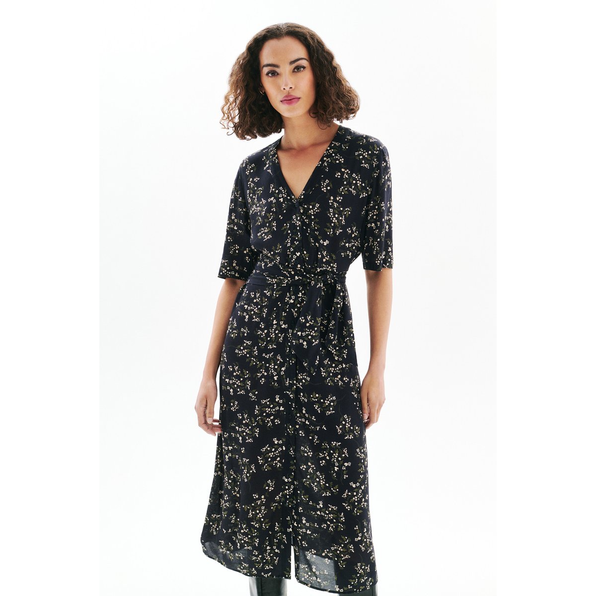 Robe RELISA noir, CAROLL