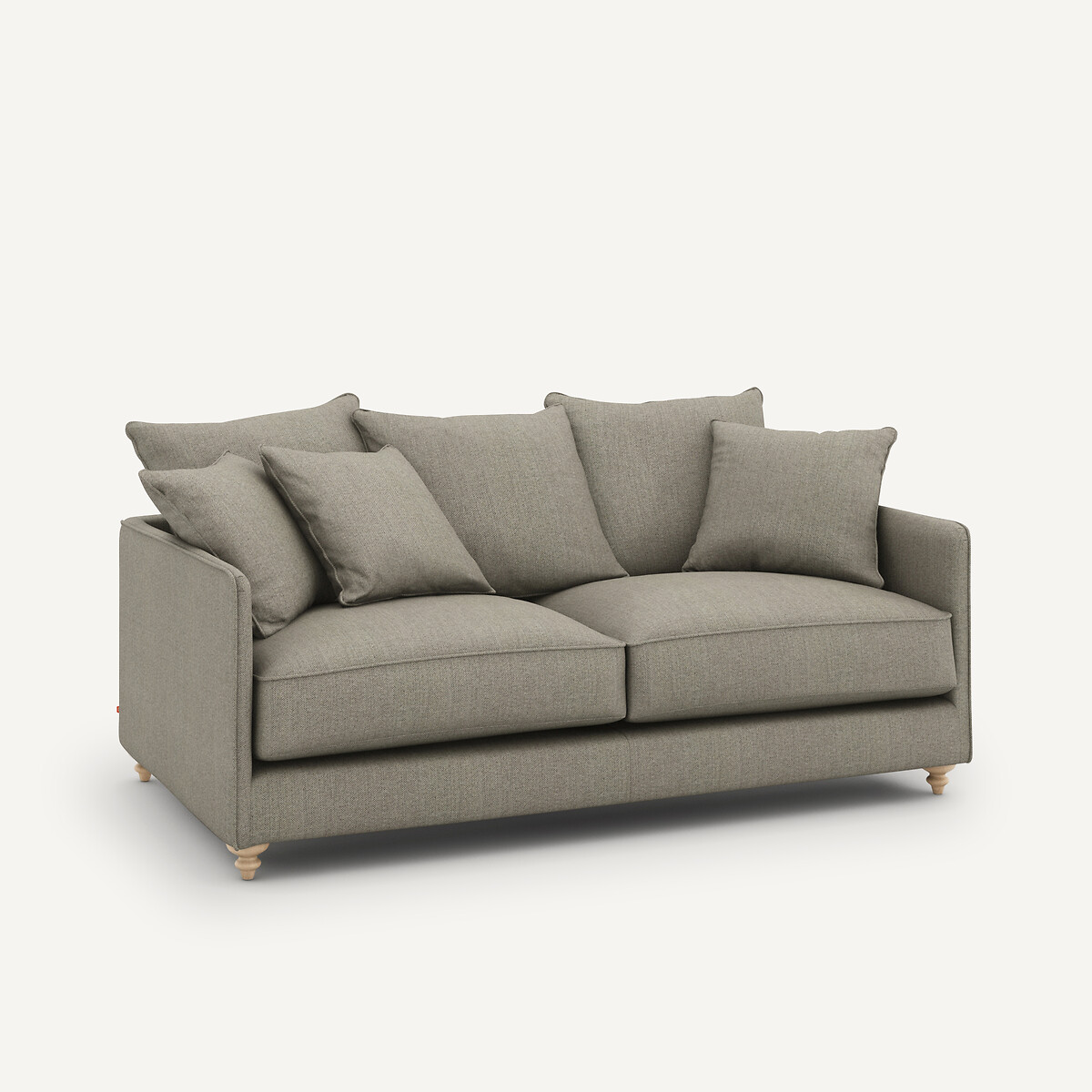 Canapé compact convertible tweedé, Lazare naturel/gris clair, AM.PM
