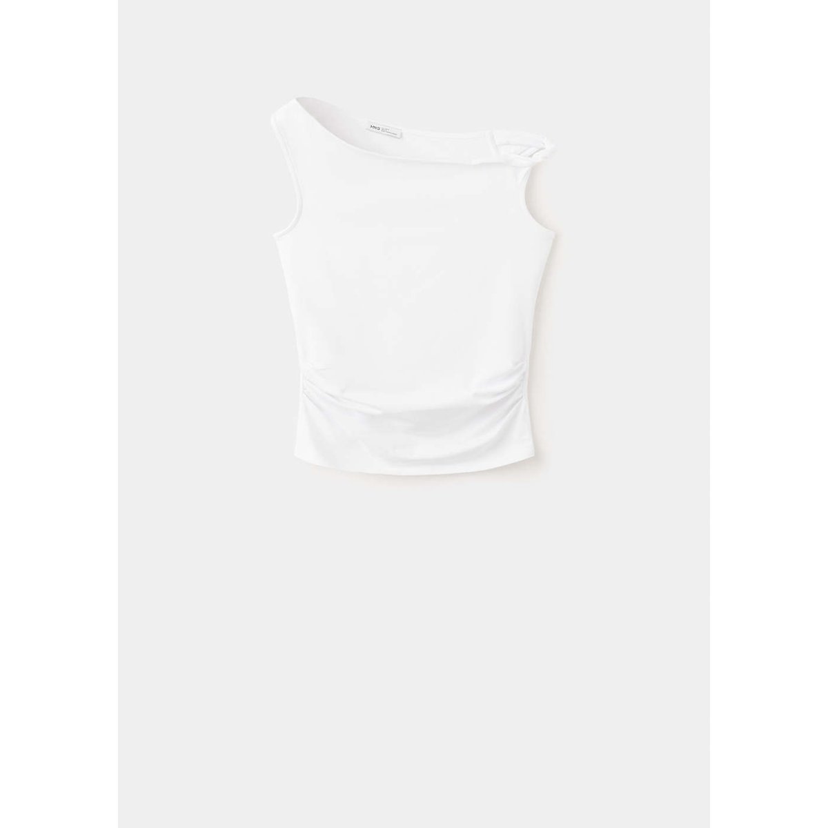 Top col bateau blanc cassé, MANGO TEEN