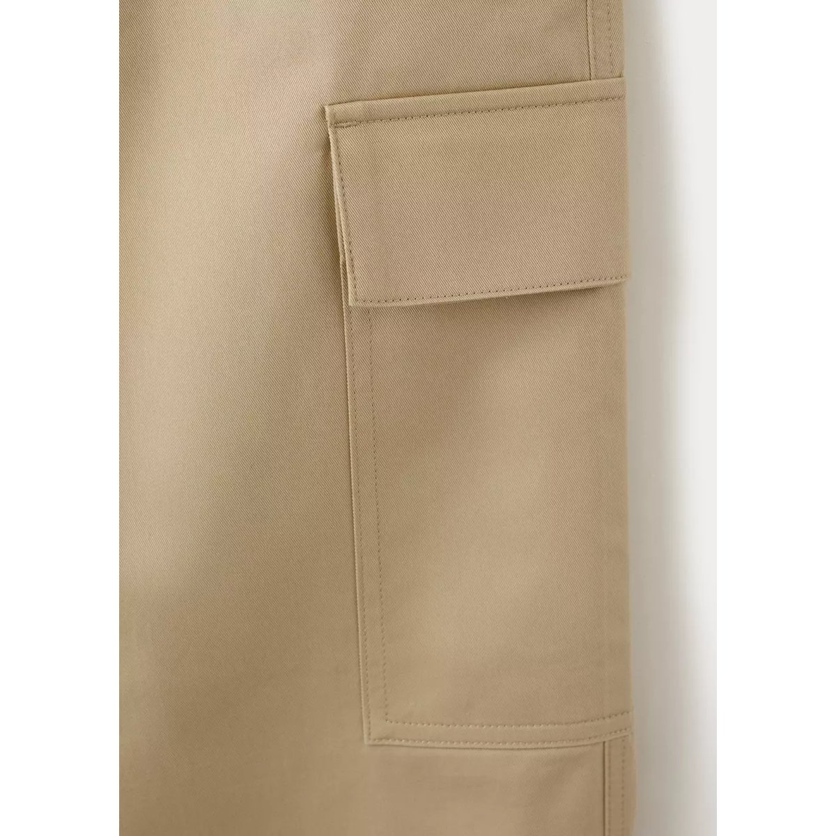 Pantalon cargo 100 % coton beige, MANGO MAN