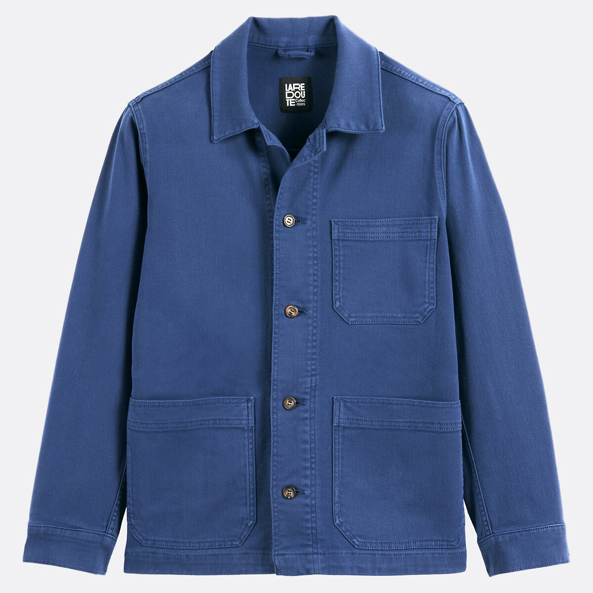 Workwearjasje van katoenen keperstof, Signature HECTOR indigoblauw, LA REDOUTE COLLECTIONS