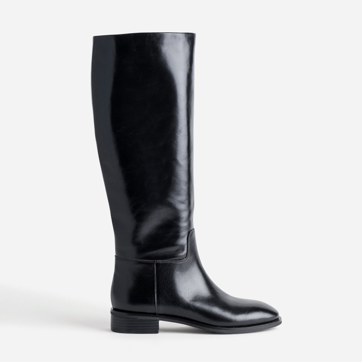Botte Plate en cuir CAMERON noir, ERAM