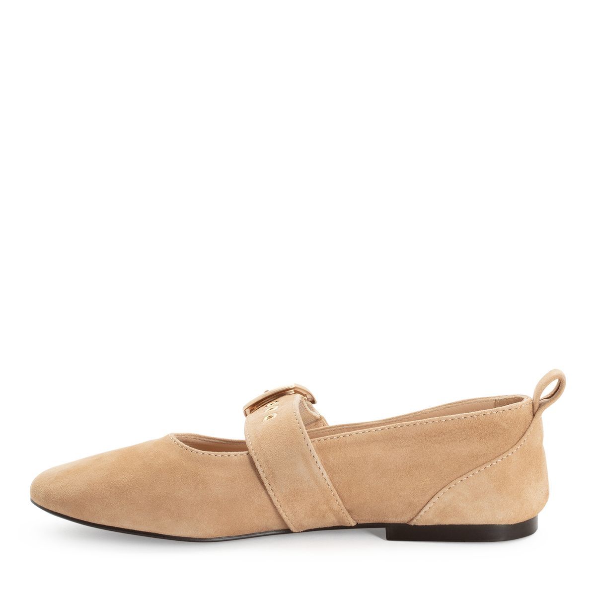 Ballerine en cuir beige, TAMARIS