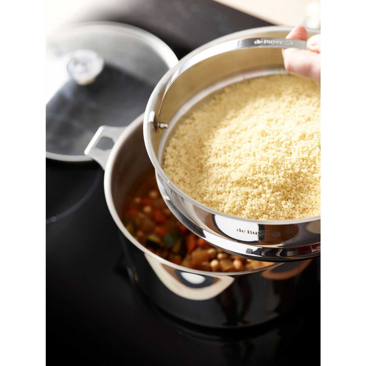 Casserole Twisty 18cm couleur unique, DE BUYER