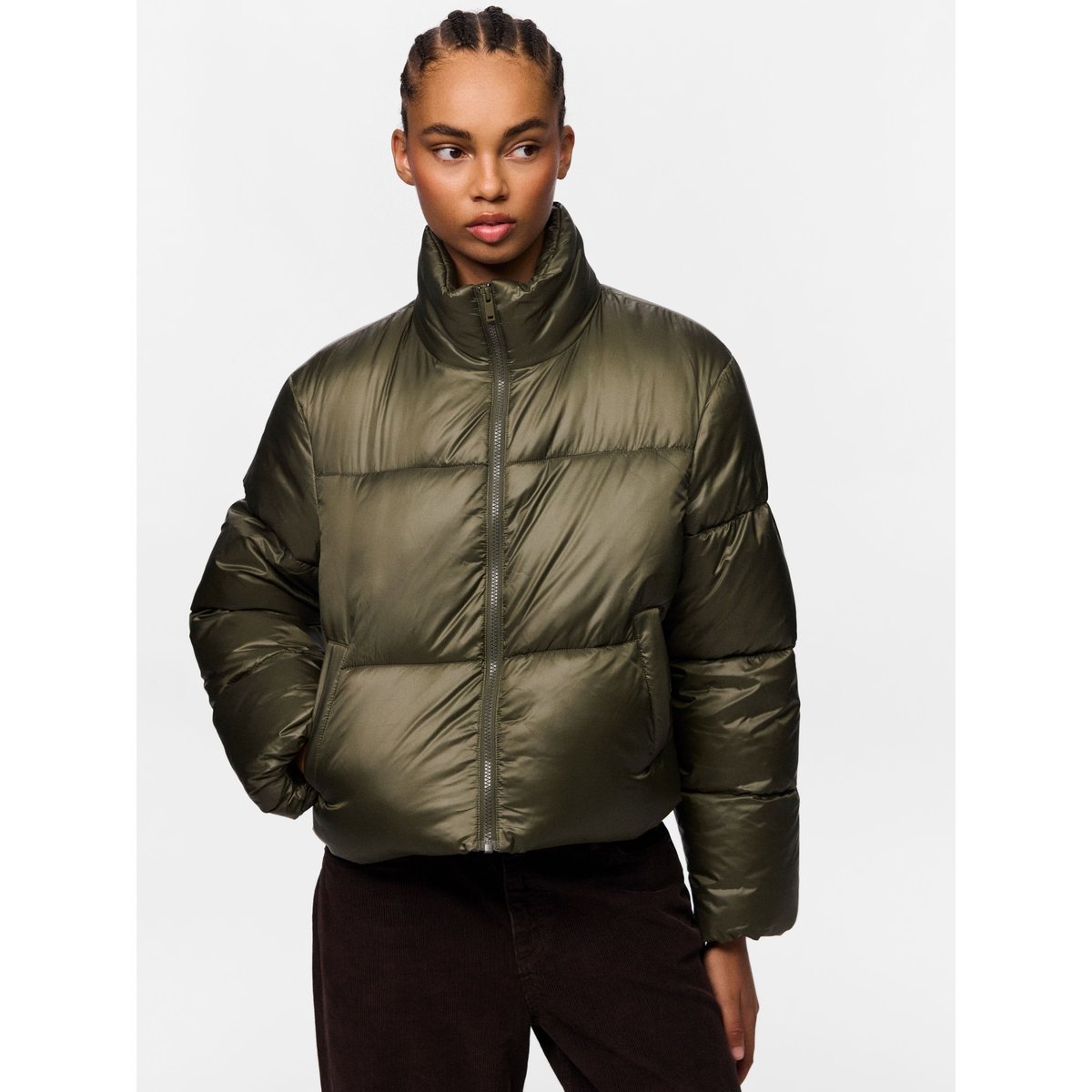 Veste Rembourrée ivy green, PIECES