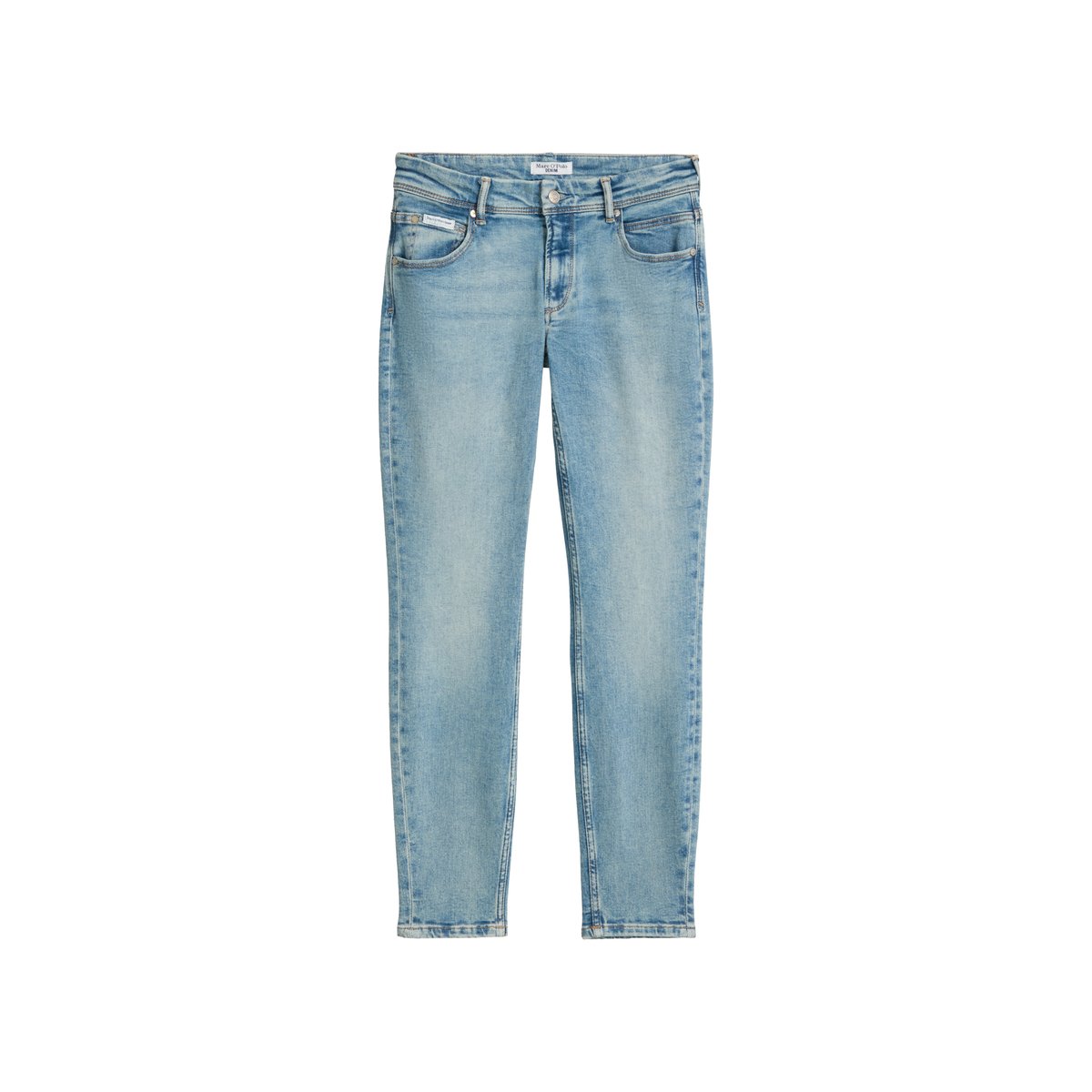 Jeans modèle Alva slim cropped en mélange de coton organique bleu clair, MARC O’POLO DENIM