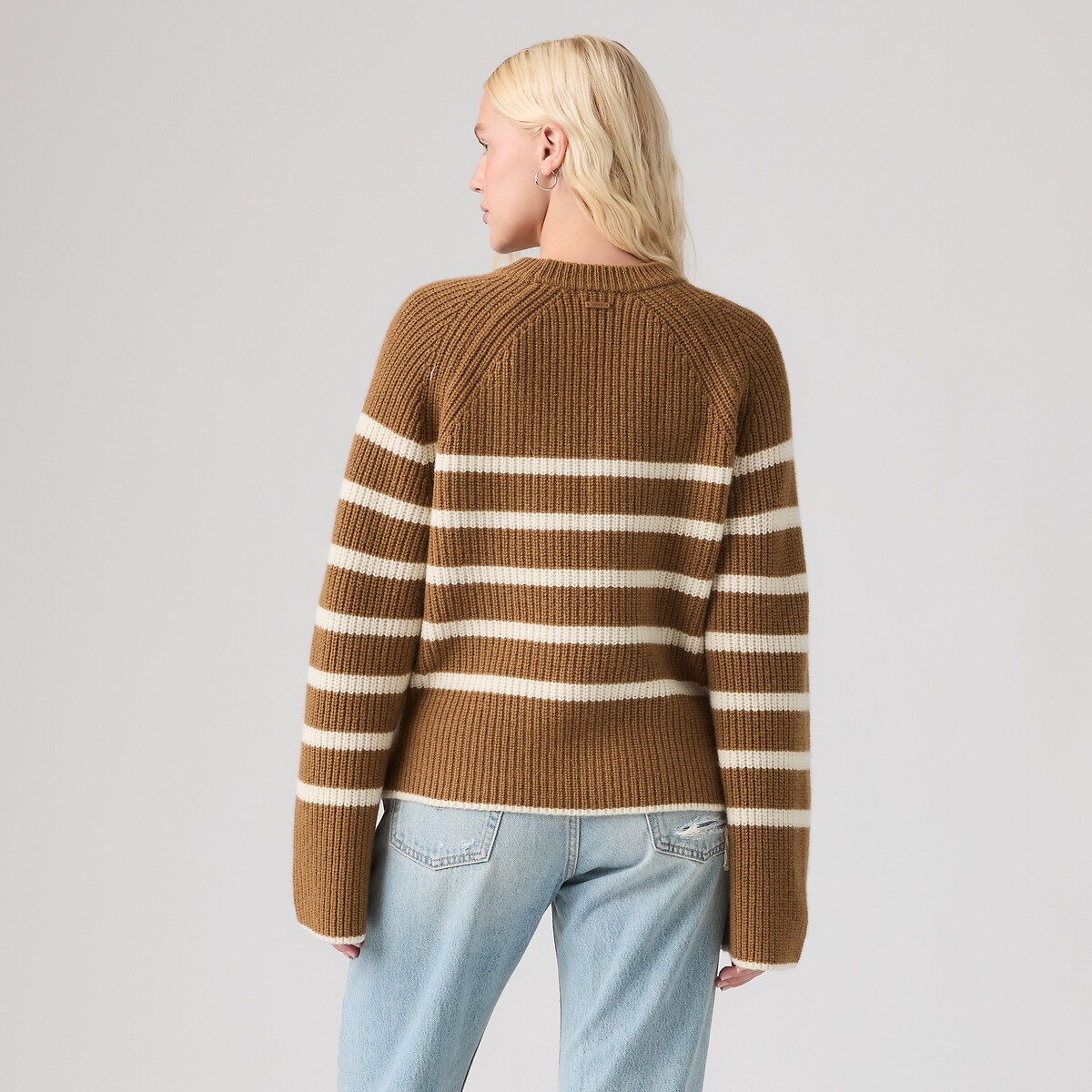 Striped Crew Neck Jumper brown, LEVI'S