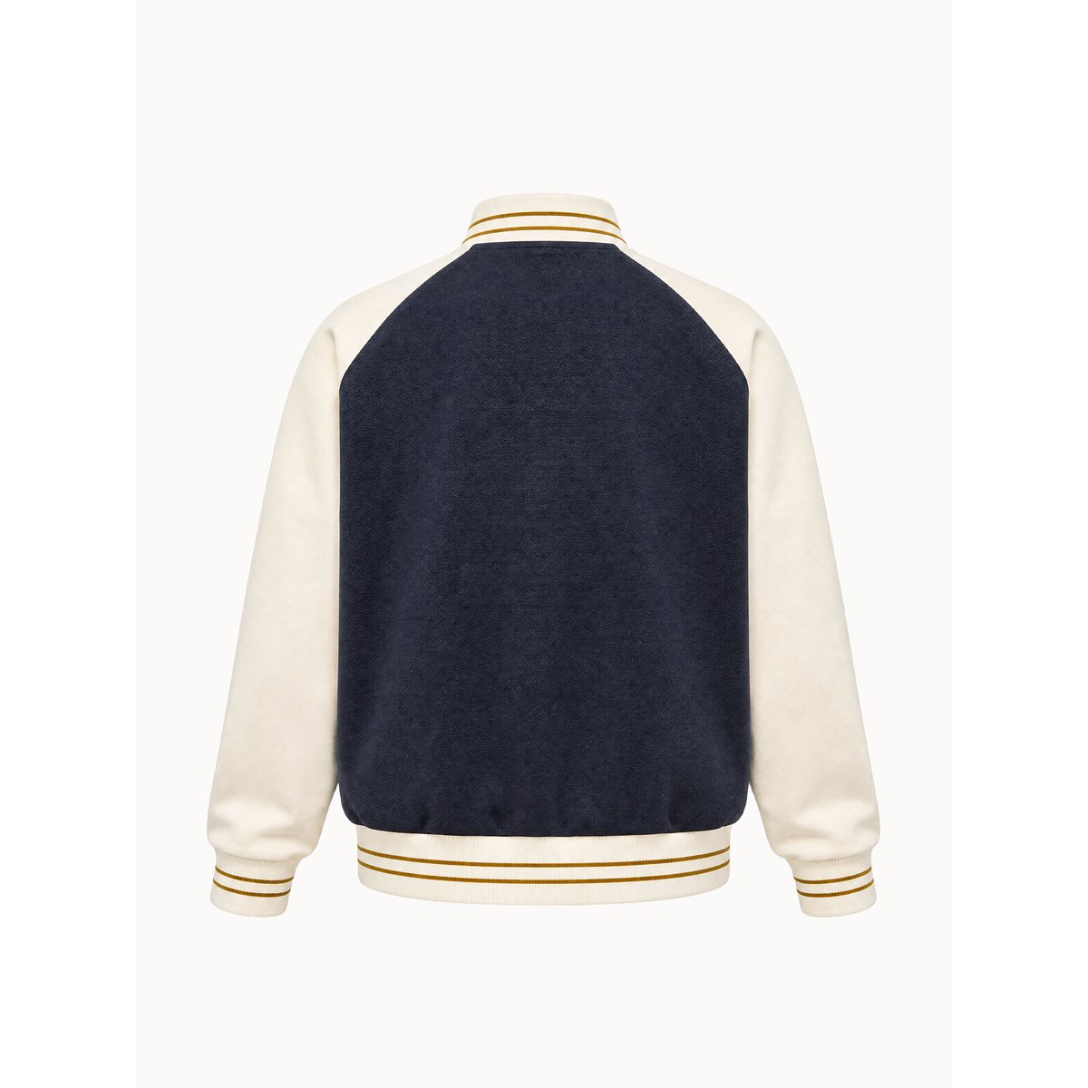 Bomber bi-matière Le Coq Sportif x Maradona effet piqué LCS CUP bleu marine, LE COQ SPORTIF