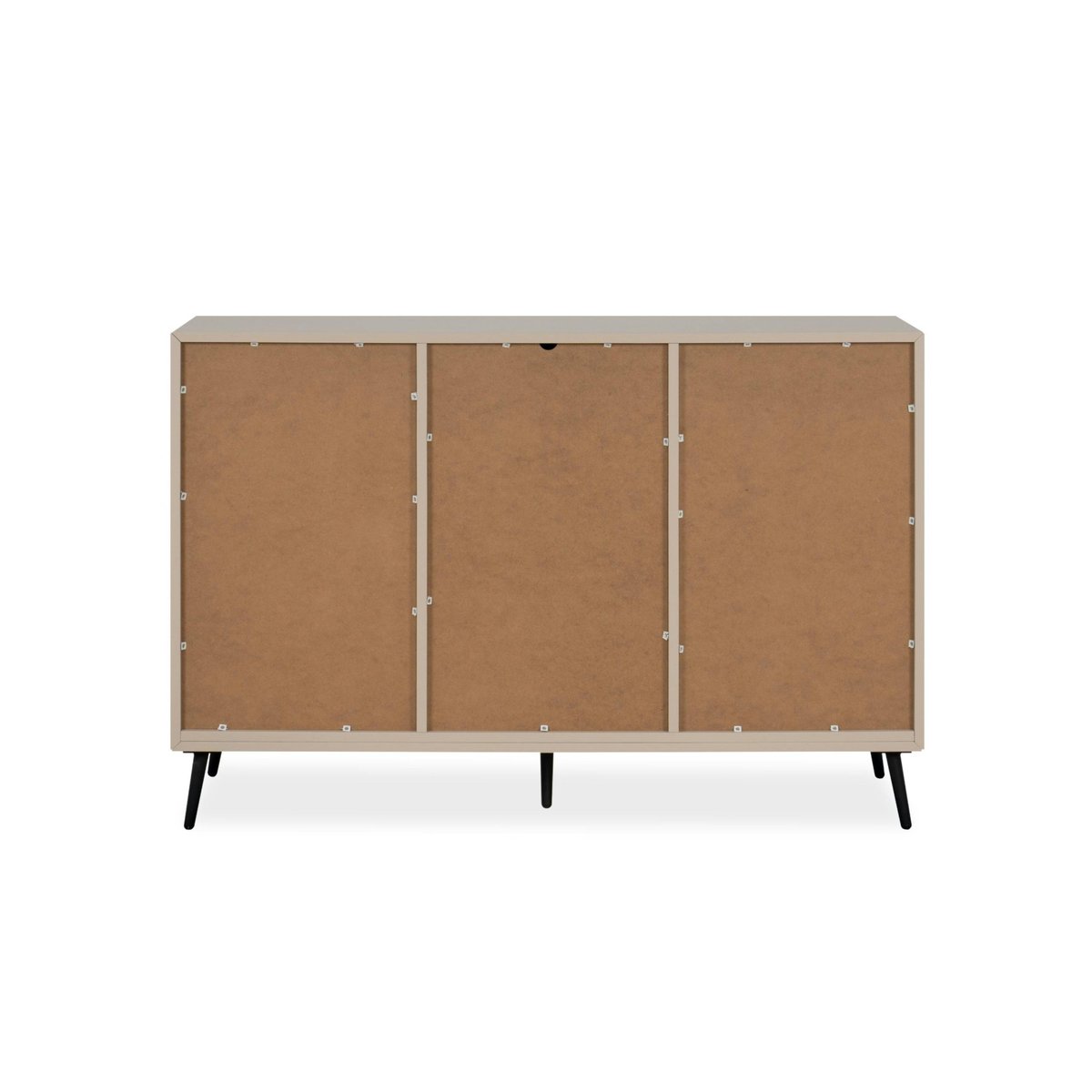 Buffet moderne taupe 2 portes 3 tiroirs AVIO beige, PIER IMPORT