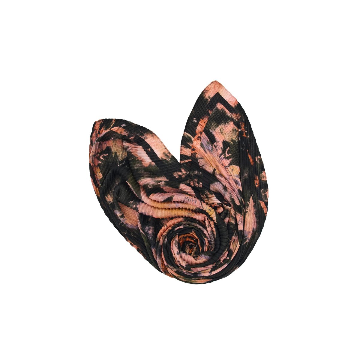 Foulard imprimé fleurs noir, DESIGUAL