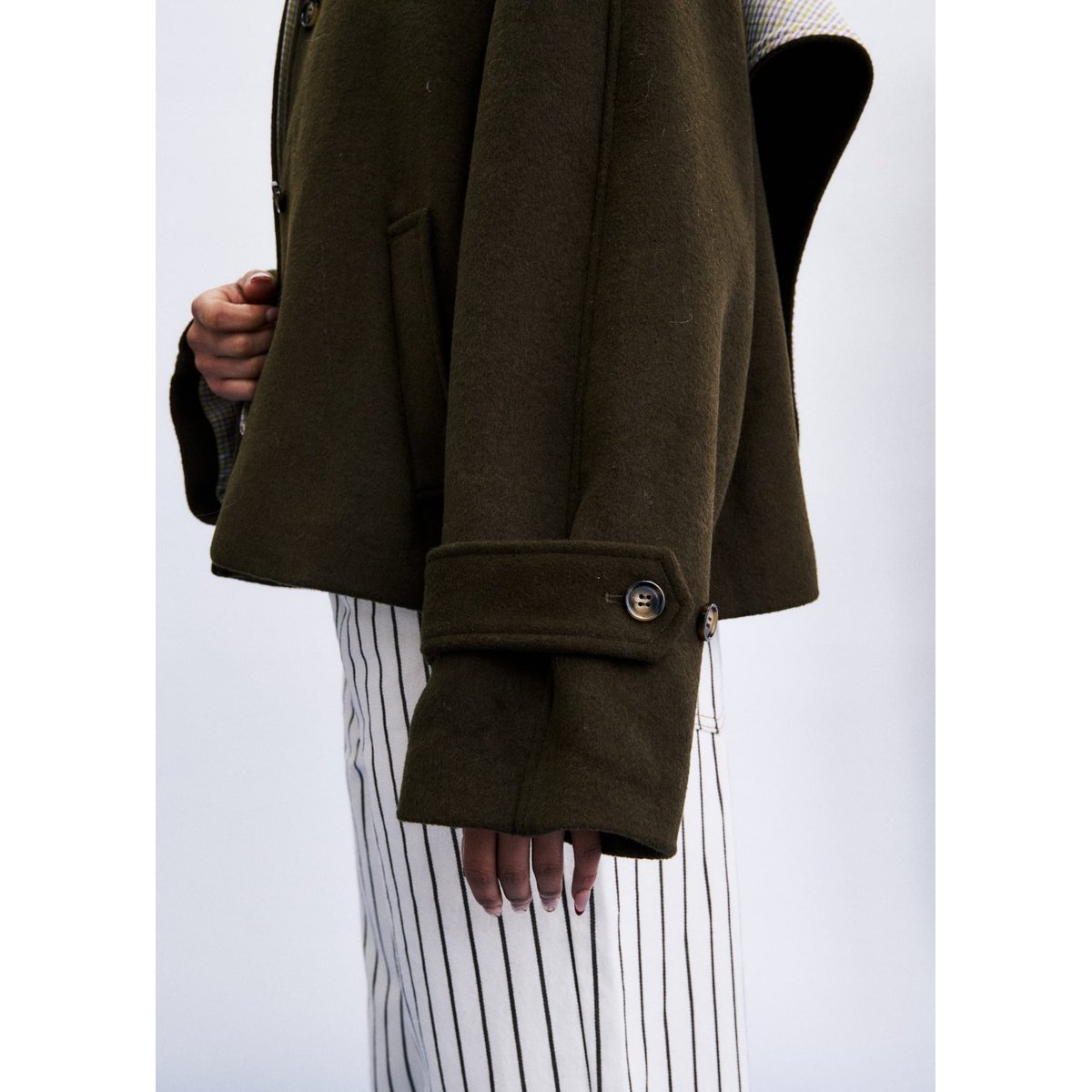 Manteau Pembroke en coton PEMBROKE vert kaki, FRNCH