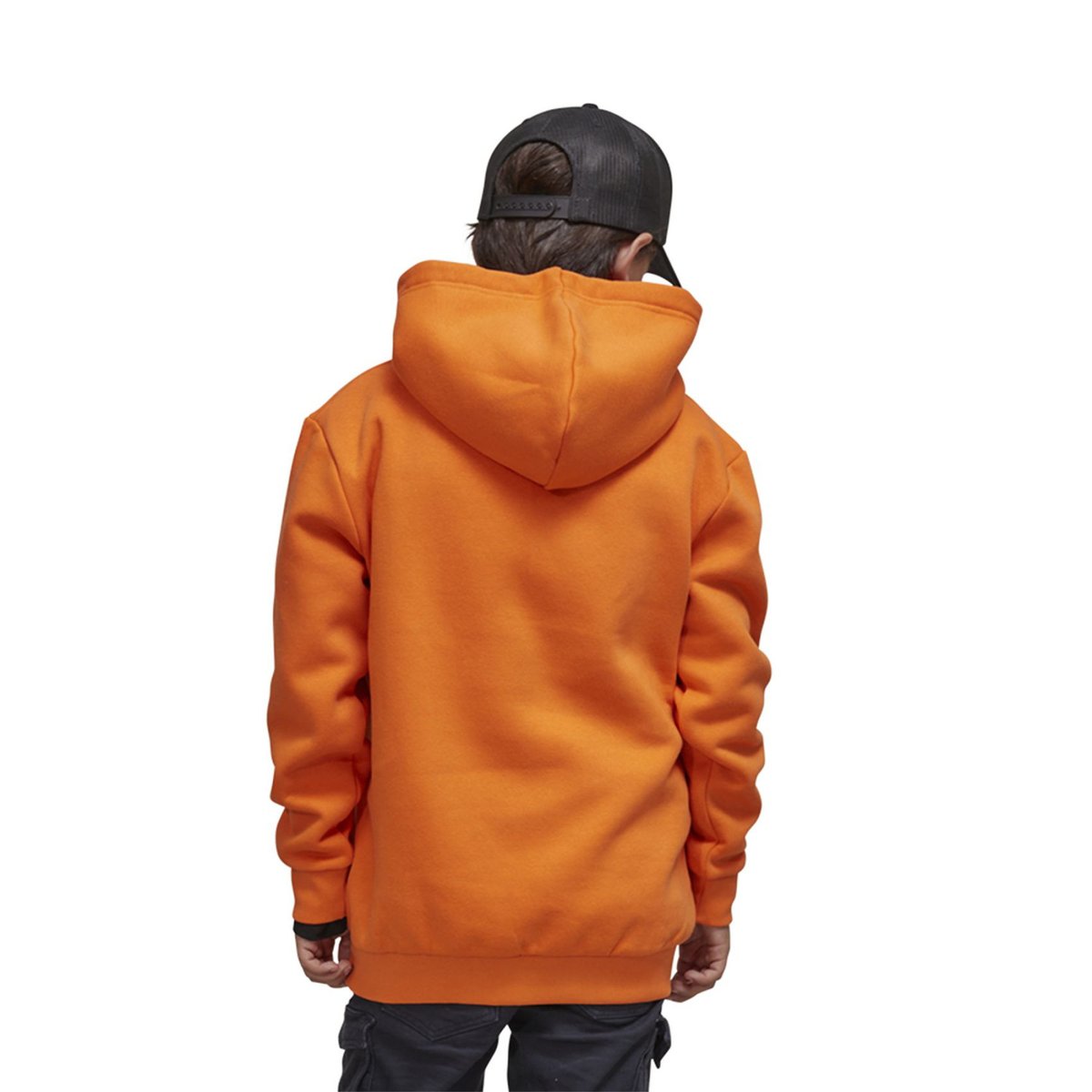 Sweat à capuche Brand orange/noir, VON DUTCH