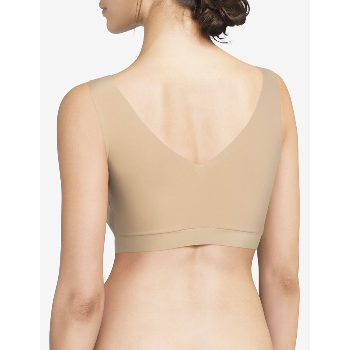 Bustier met V-hals Softstretch nude, CHANTELLE