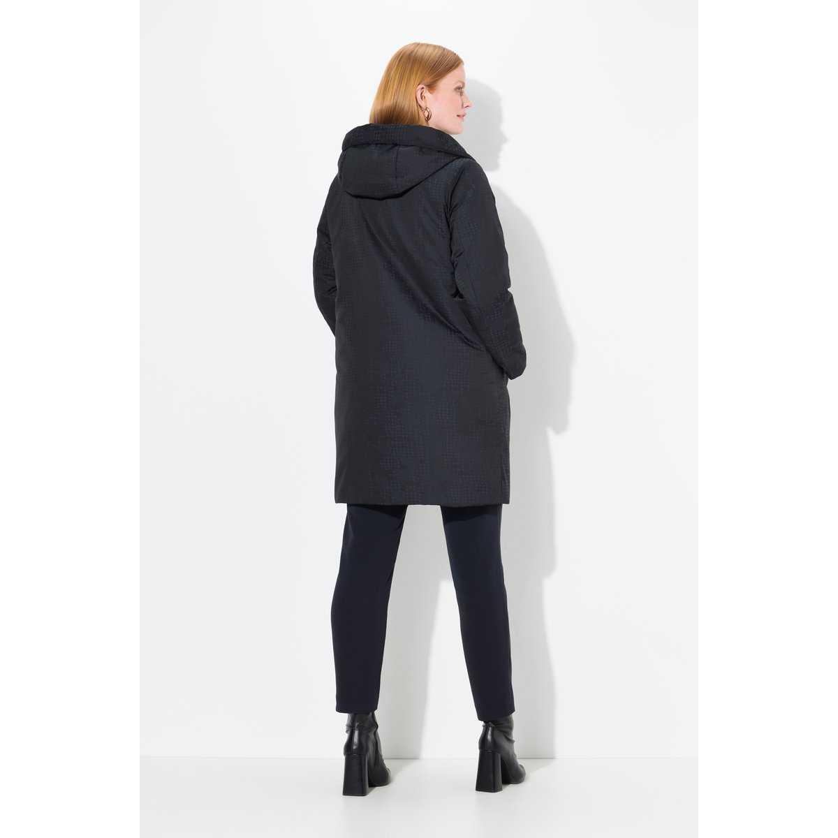 Manteau matelassé à capuche marine foncé, ULLA POPKEN