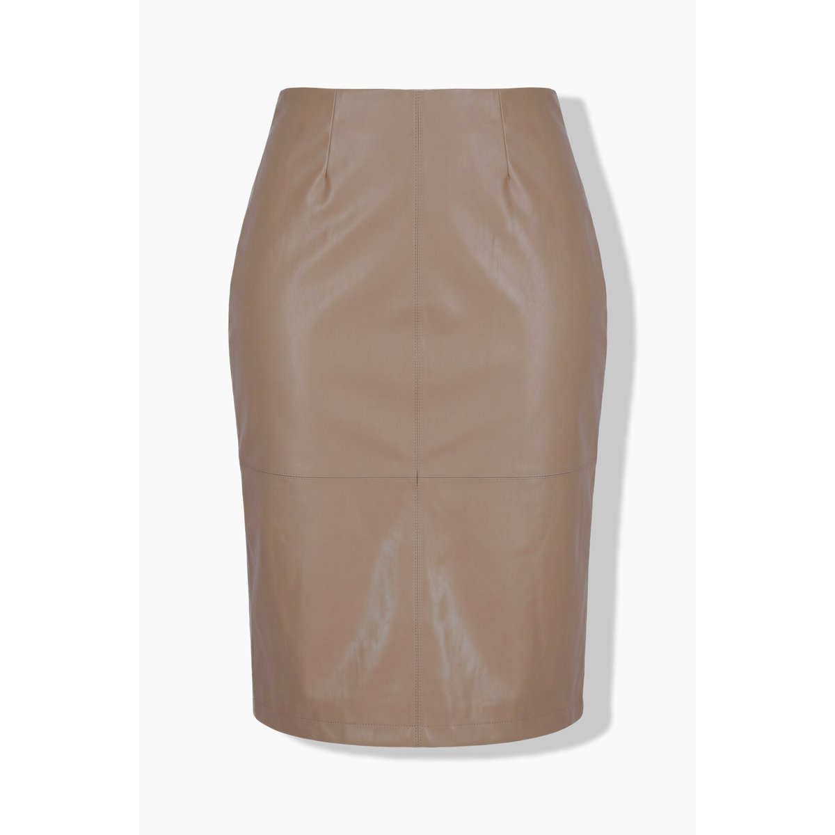 Jupe crayon imitation cuir, coupe Slim Fit marron pâle, ULLA POPKEN