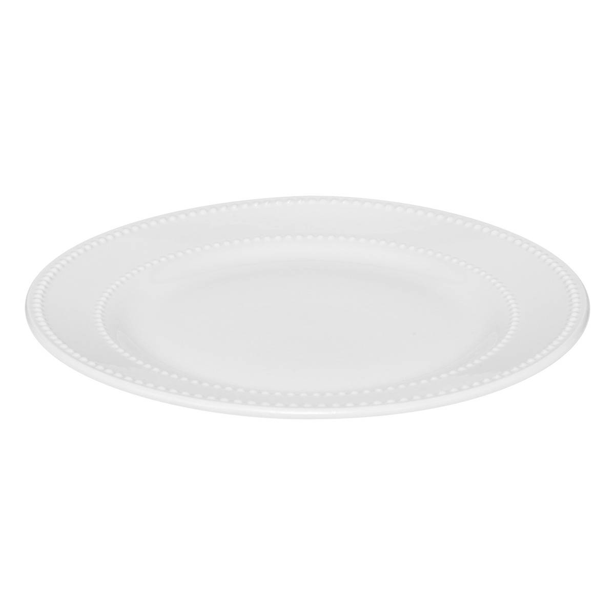 Service de table 18 pièces en porcelaine PERLE blanc, SECRET DE GOURMET