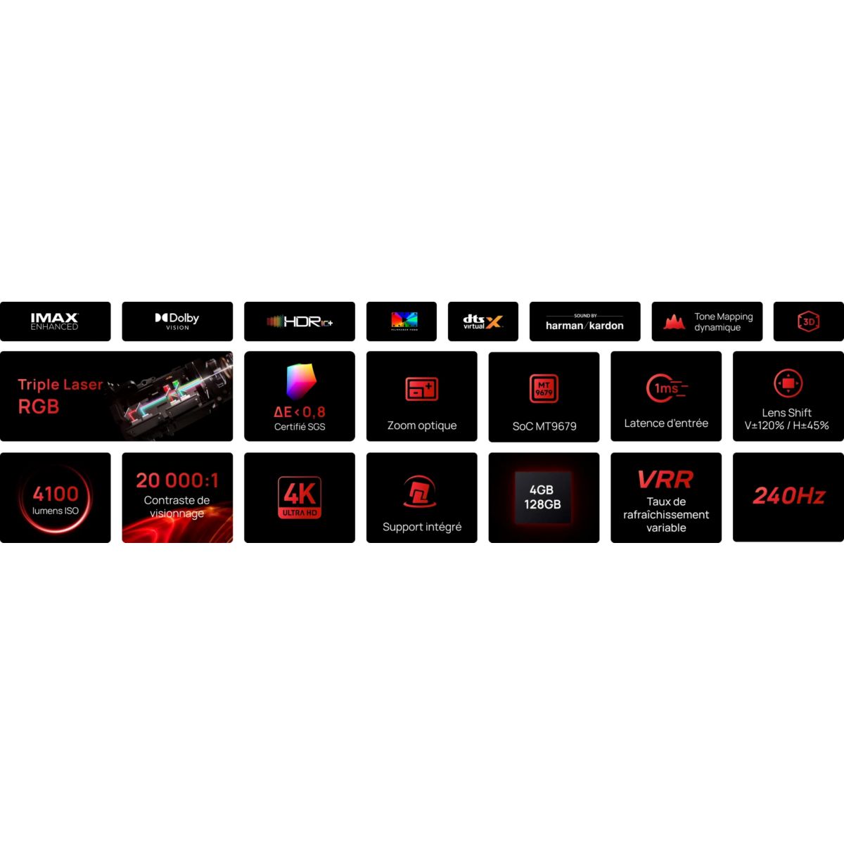 Vidéoprojecteur home cinéma Horizon 20 Pro 4K Ultra HD gris, XGIMI