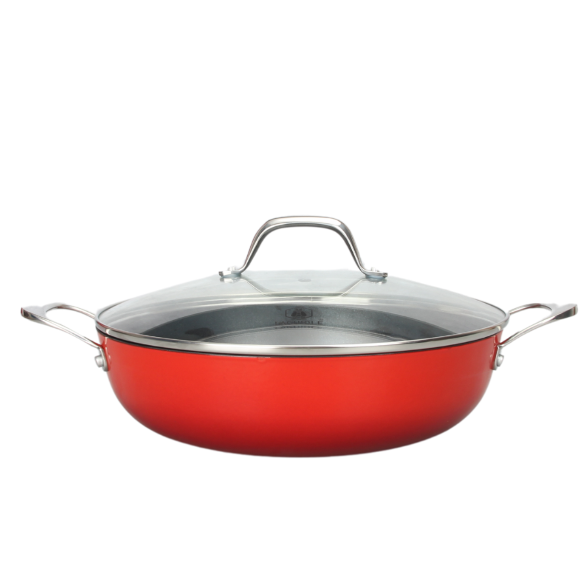 Sautoir rouge 32cm - "Red AirIron" couleur unique, LAGUIOLE CUISSON