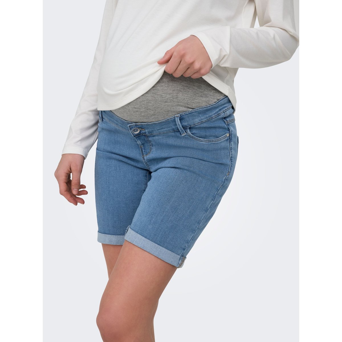 Short En Denim light blue denim 1, ONLY