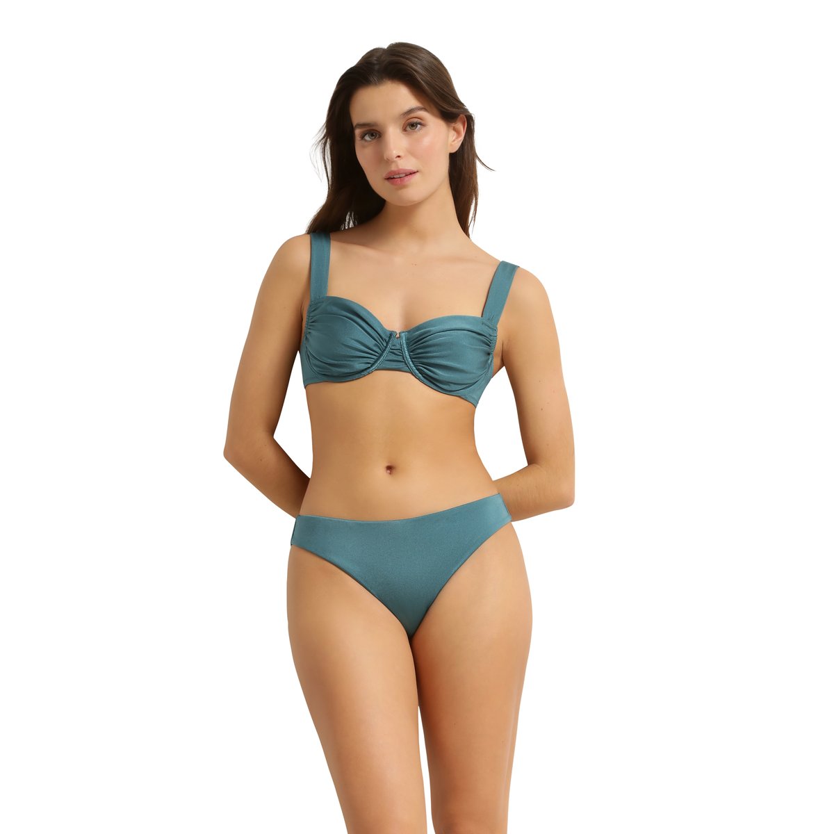 Haut de maillot de bain balconnet avec armatures Glossy vert océan, DIM