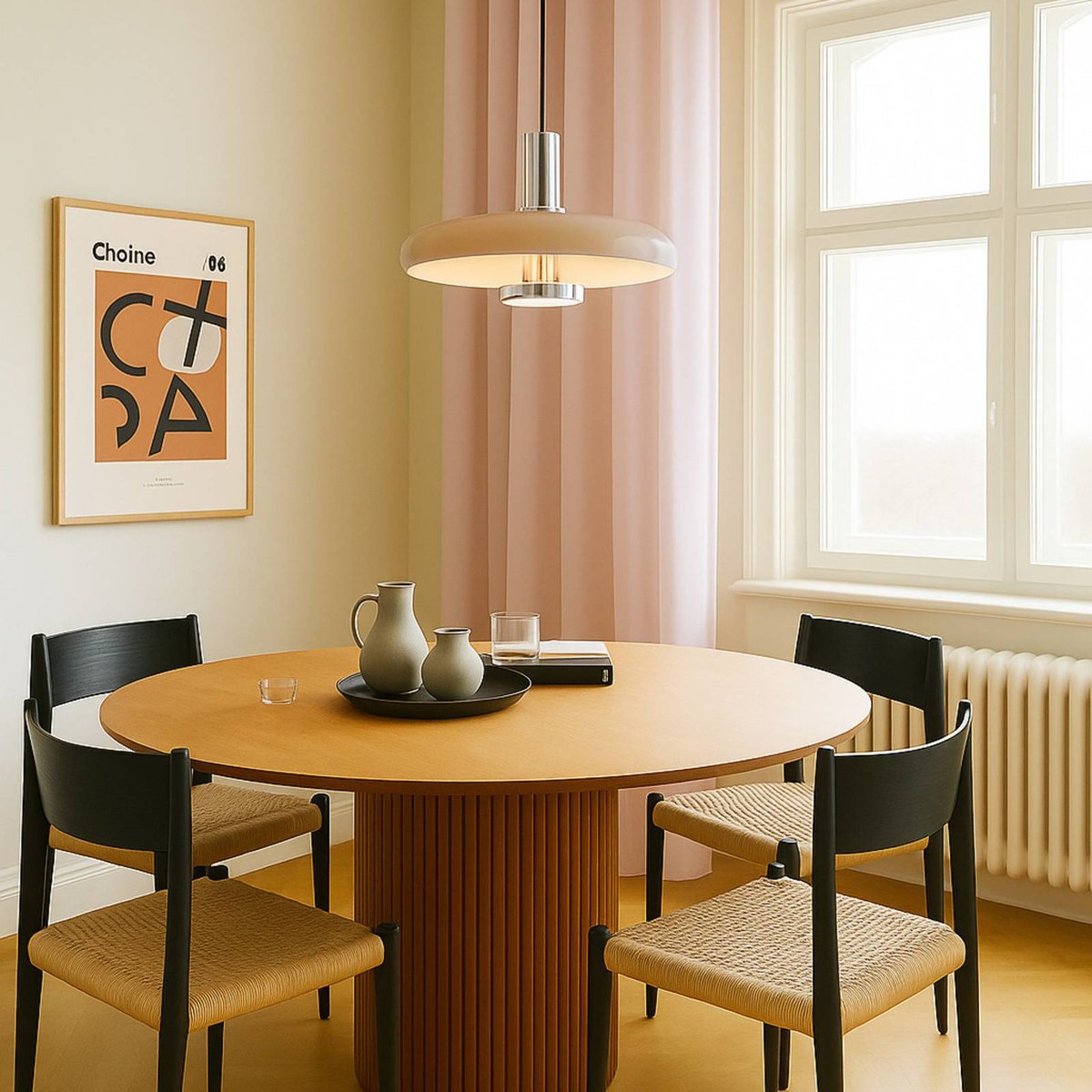 Suspension en métal vintage, Branford beige, LINDBY